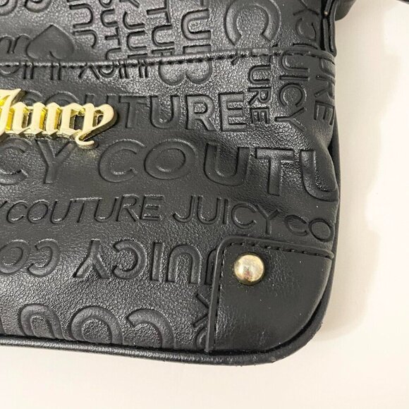 Juicy Couture Small Bag Crossbody Purse Debossed Faux Leather Shoulder Bag Flaws - Picture 3 of 16